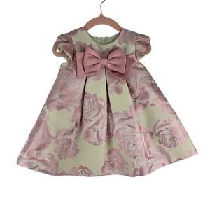 Bonnie Baby Pink and Cream Floral Dress
